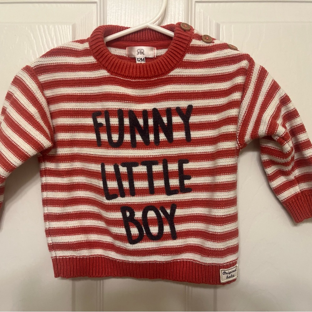 French Infant Boys Sweater- 12 Months
